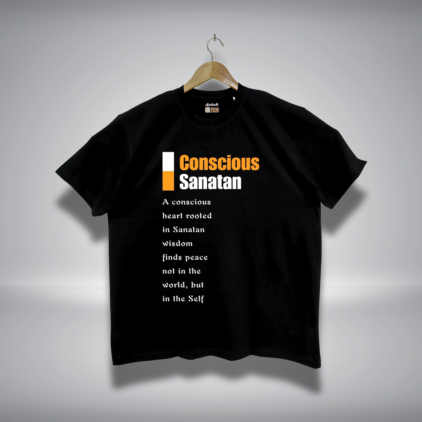 CONSCIOUS SANATAN - Oversized | Premium Cotton T-Shirt | Unisex | Round Neck | Bio-Washed and Silicon-washed