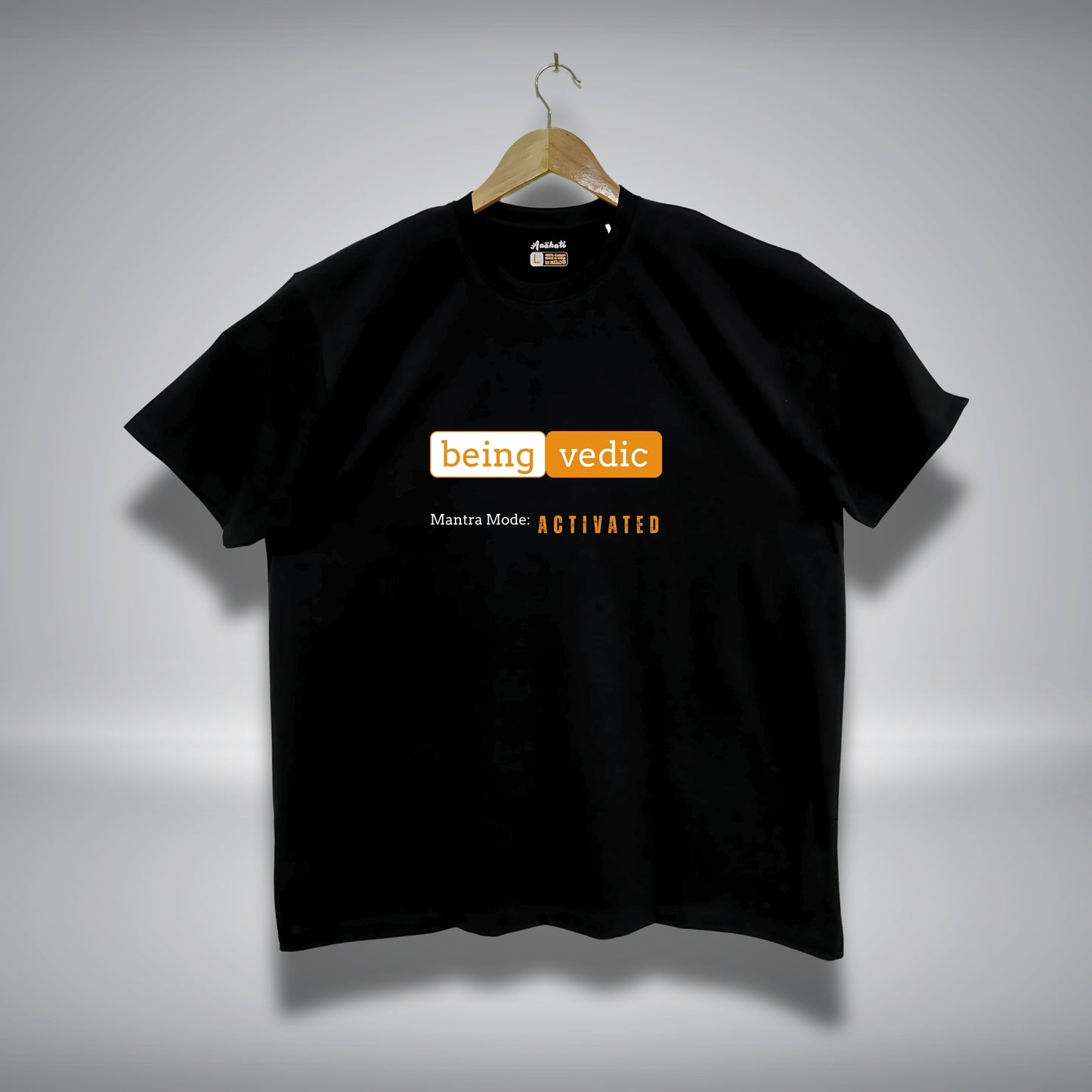 BEING VEDIC - Oversized | Premium Cotton T-Shirt | Unisex | Round Neck | Bio-Washed and Silicon-washed