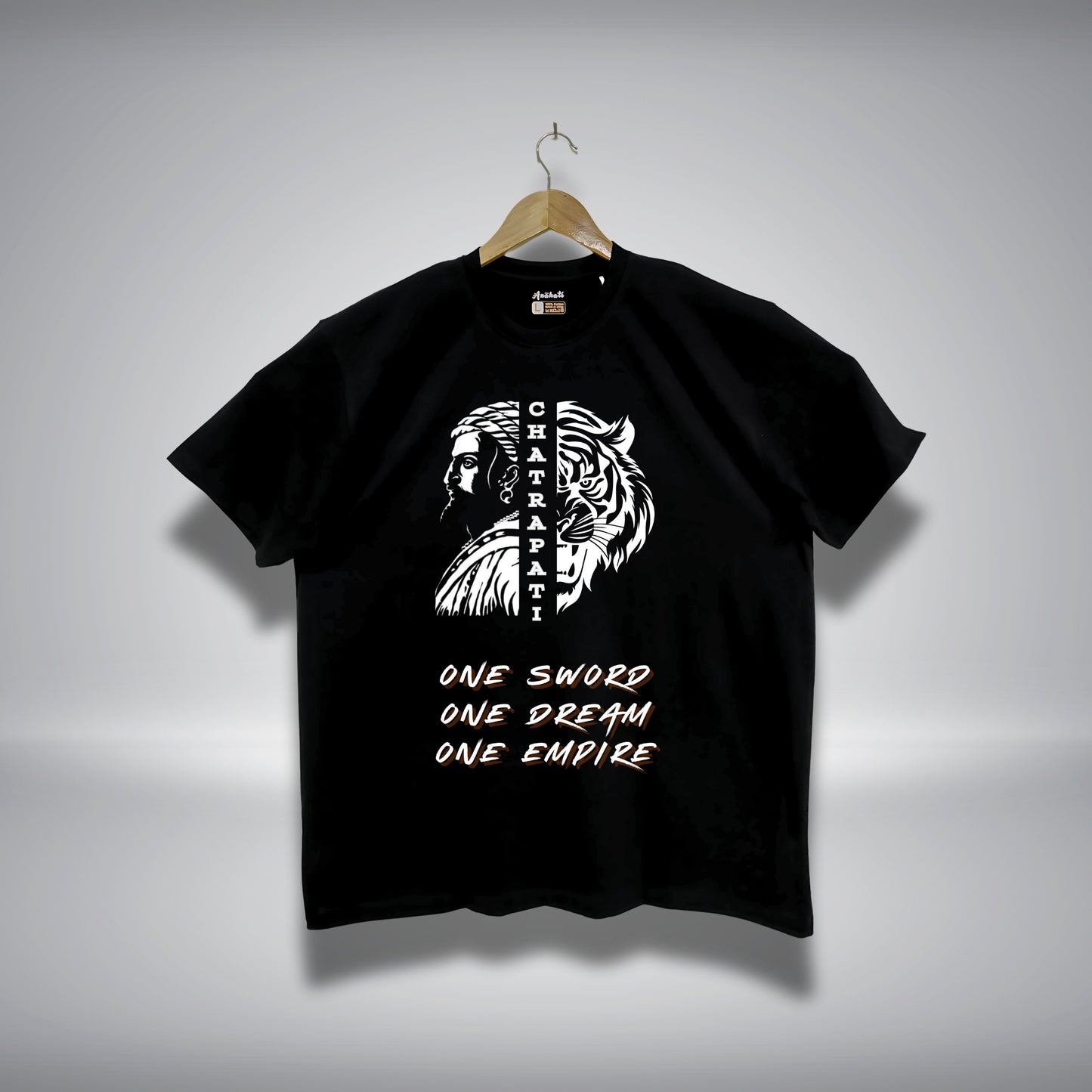 CHATRAPATI - Oversized | Premium Cotton T-Shirt | Unisex | Round Neck | Bio-Washed and Silicon-washed