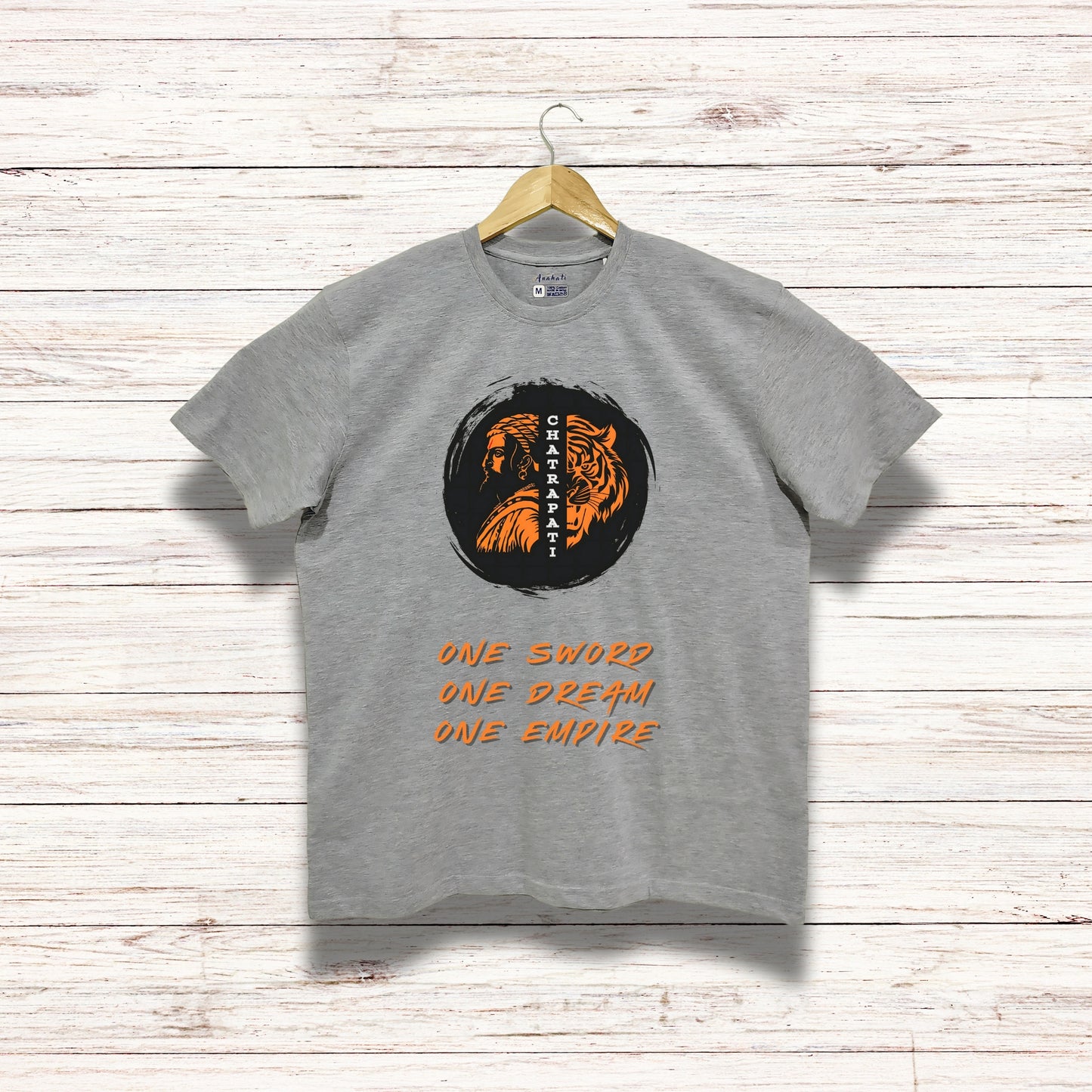 CHATRAPATI - Oversized | Premium Cotton T-Shirt | Unisex | Round Neck | Bio-Washed and Silicon-washed