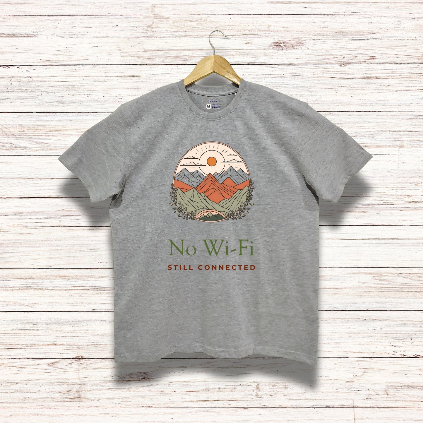 NO WIFI - Oversized | Premium Cotton T-Shirt | Unisex | Round Neck | Bio-Washed and Silicon-washed
