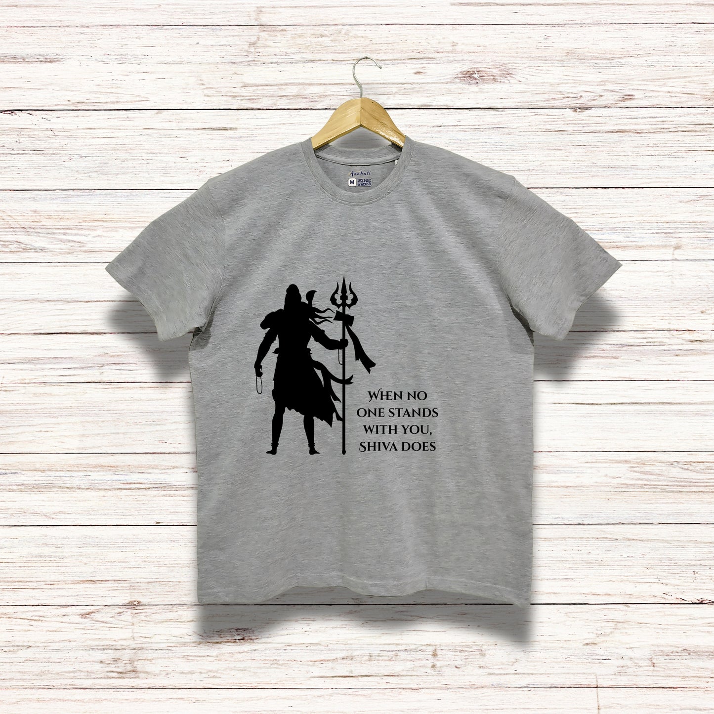 SHIVA STANDS - Oversized | Premium Cotton T-Shirt | Unisex | Round Neck | Bio-Washed and Silicon-washed