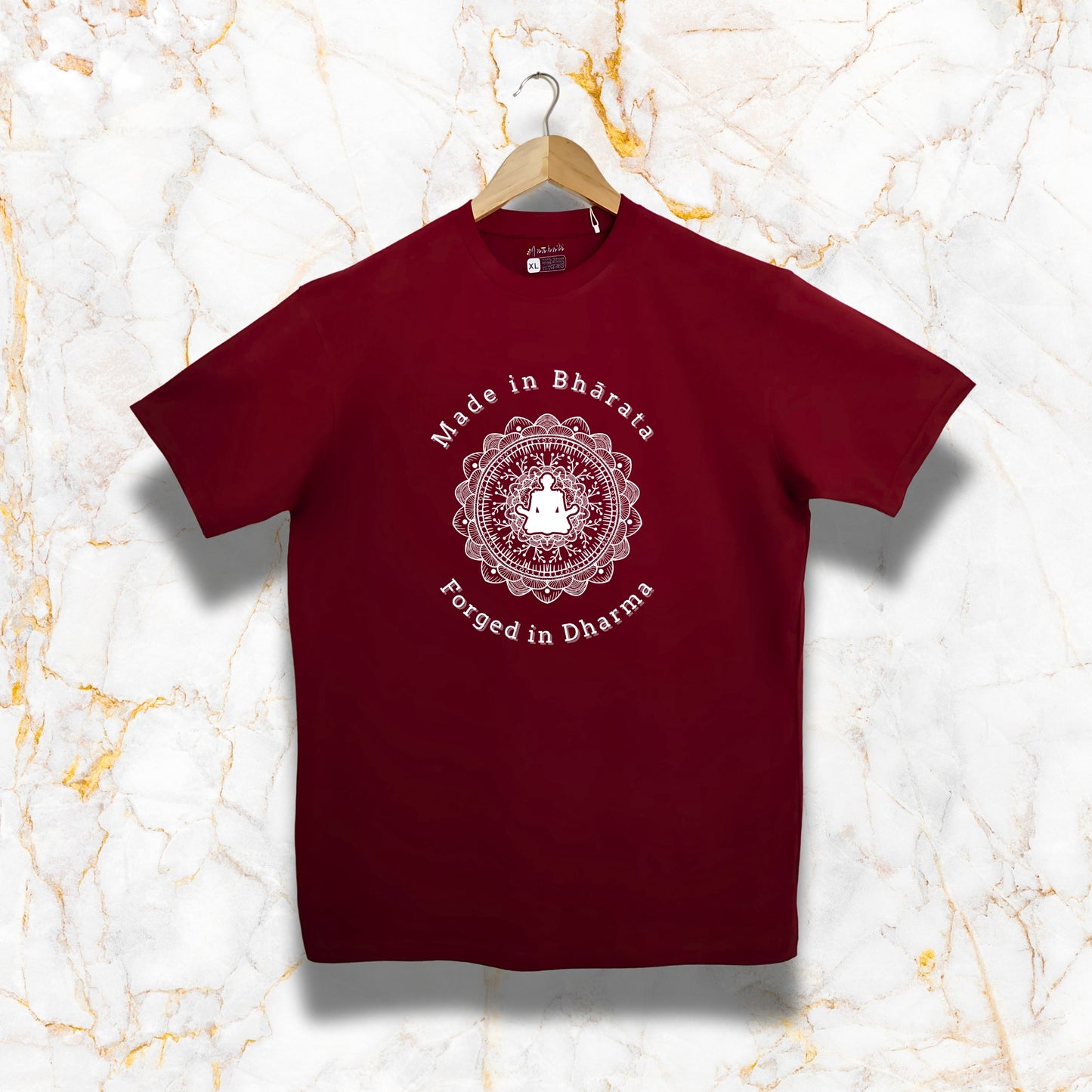 MADE IN BHARATA - Regular Fit | Premium Cotton T-Shirt | Unisex | Round Neck | Bio-Washed and Silicon-washed