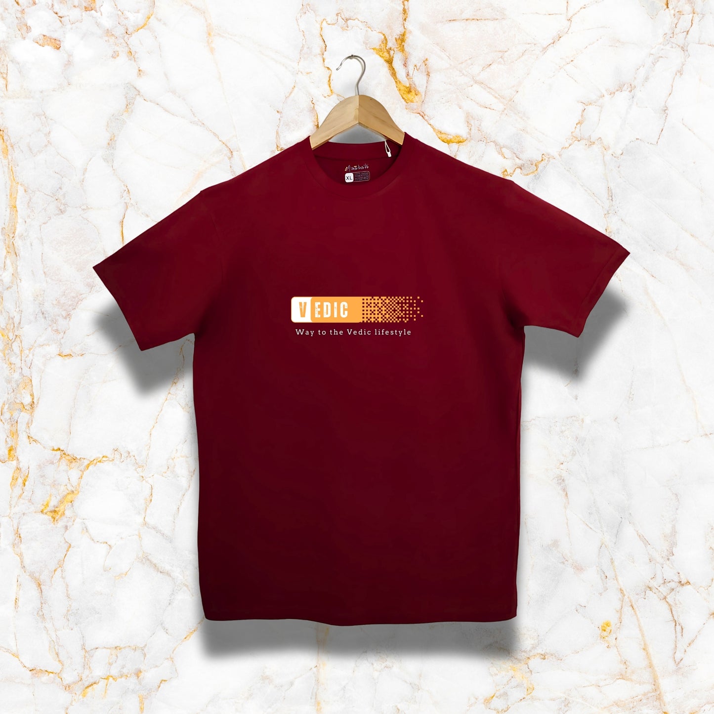 VEDIC LIFESTYLE - Regular Fit | Premium Cotton T-Shirt | Unisex | Round Neck | Bio-Washed and Silicon-washed