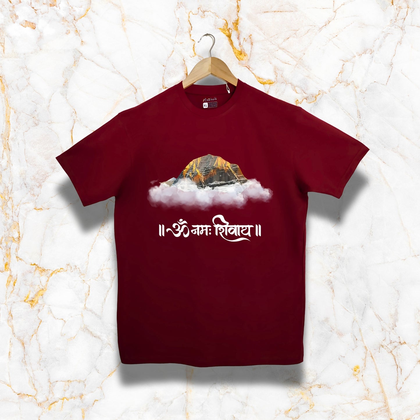 KAILASA - Regular Fit | Premium Cotton T-Shirt | Unisex | Round Neck | Bio-Washed and Silicon-washed