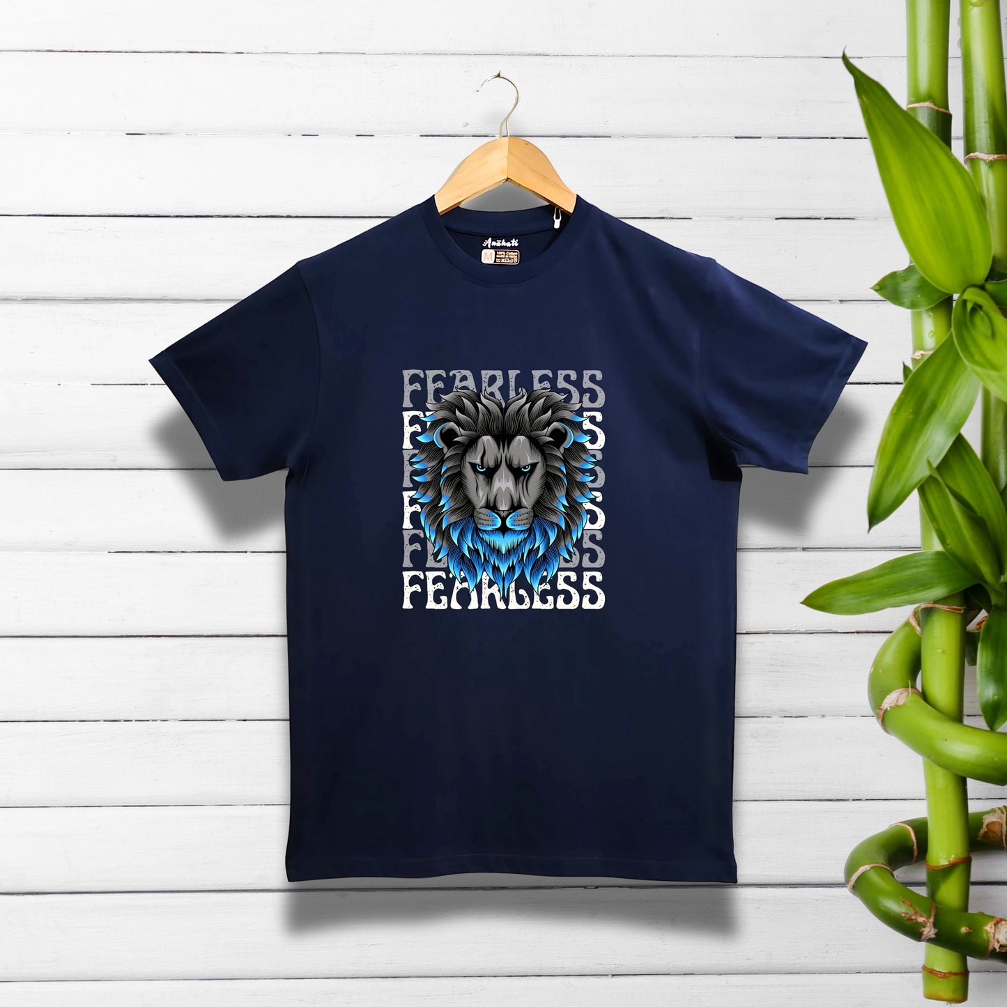 FEARLESS - Regular Fit | Premium Cotton T-Shirt | Unisex | Round Neck | Bio-Washed and Silicon-washed