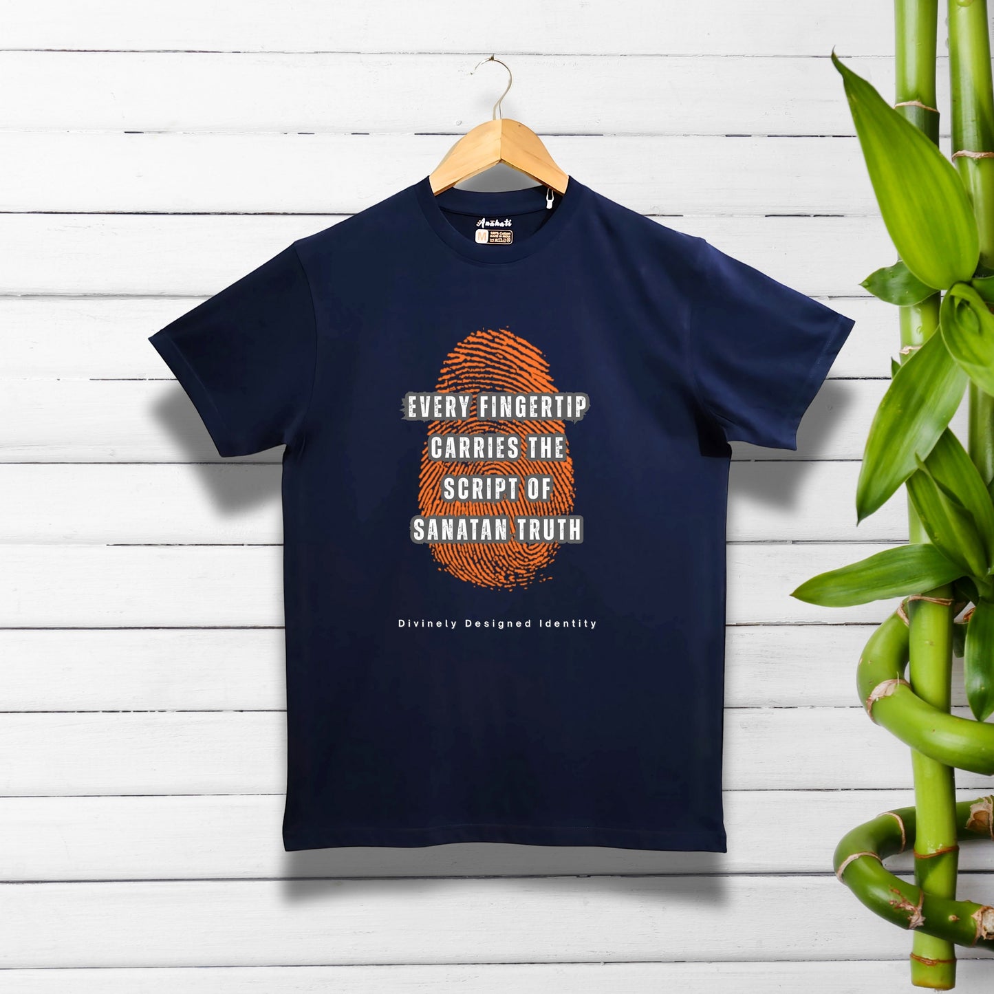 SANATAN PRINT - Regular Fit | Premium Cotton T-Shirt | Unisex | Round Neck | Bio-Washed and Silicon-washed