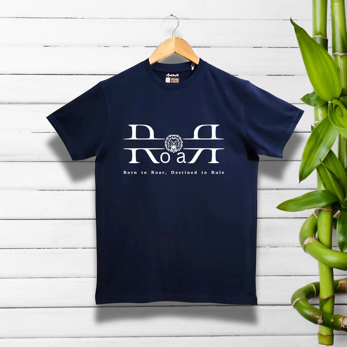 ROAR - Regular Fit | Premium Cotton T-Shirt | Unisex | Round Neck | Bio-Washed and Silicon-washed