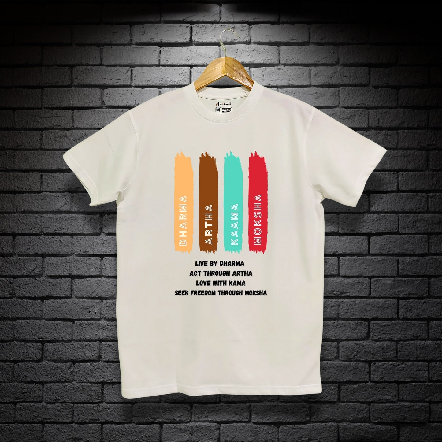 PURUSHARTHA - Regular Fit | Premium Cotton T-Shirt | Unisex | Round Neck | Bio-Washed and Silicon-washed