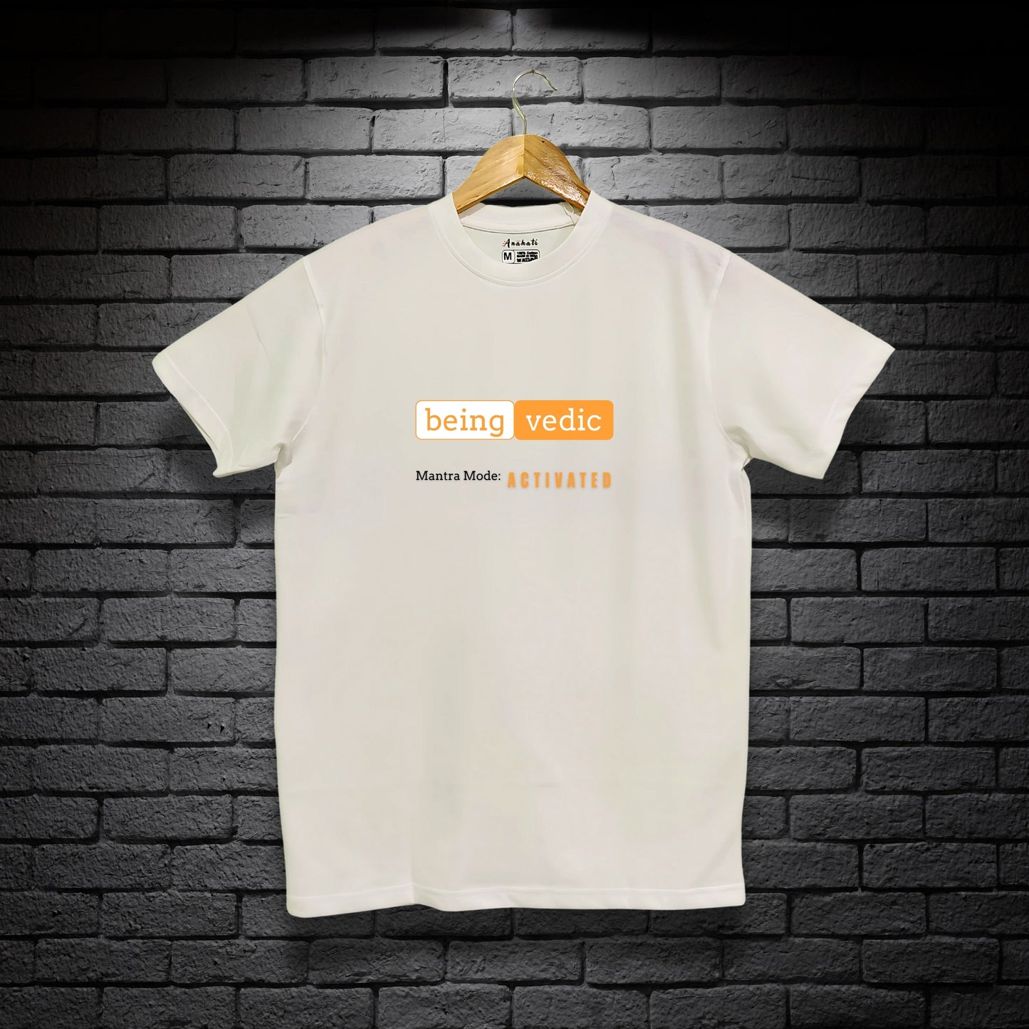 BEING VEDIC - Regular Fit | Premium Cotton T-Shirt | Unisex | Round Neck | Bio-Washed and Silicon-washed