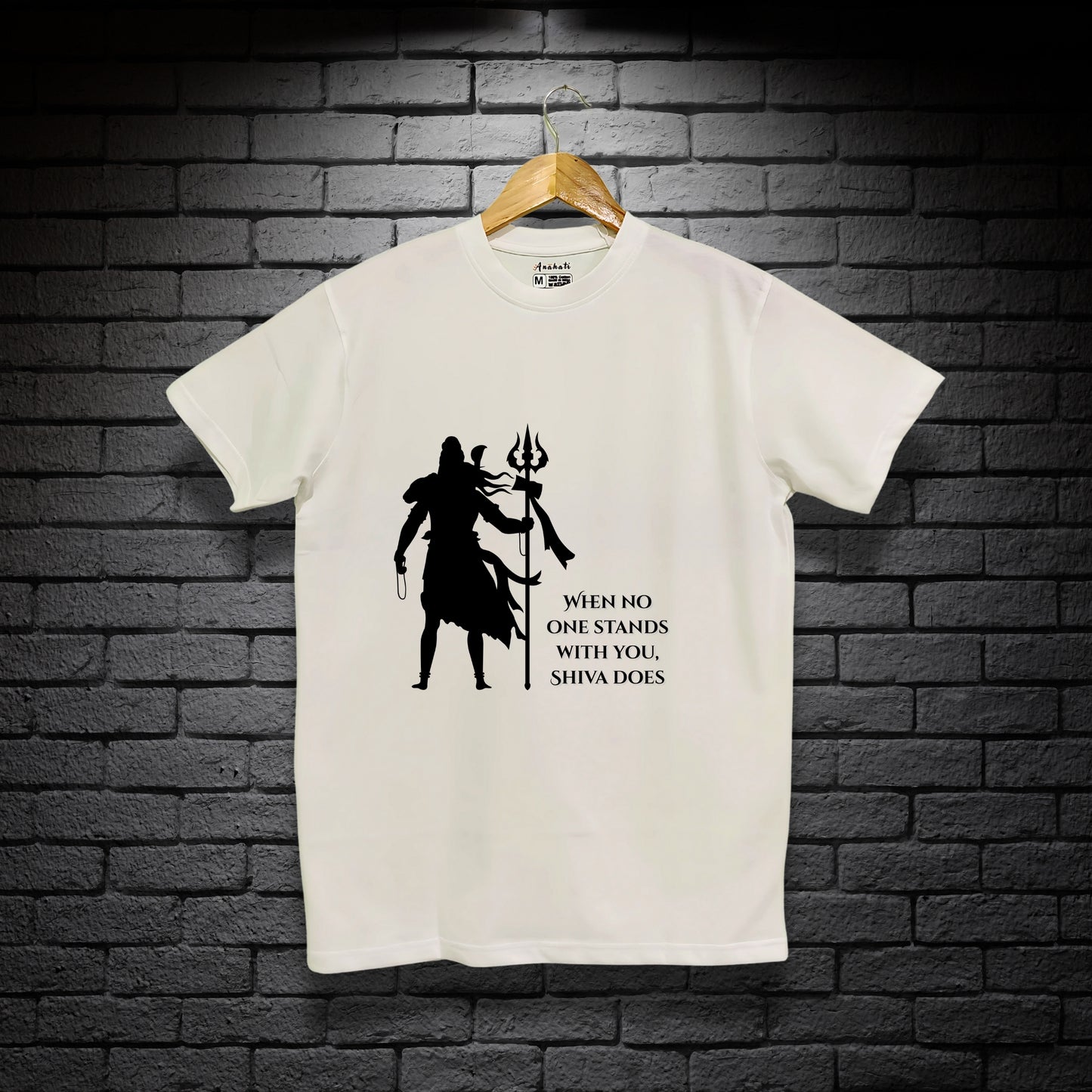 SHIVA STANDS - Regular Fit | Premium Cotton T-Shirt | Unisex | Round Neck | Bio-Washed and Silicon-washed